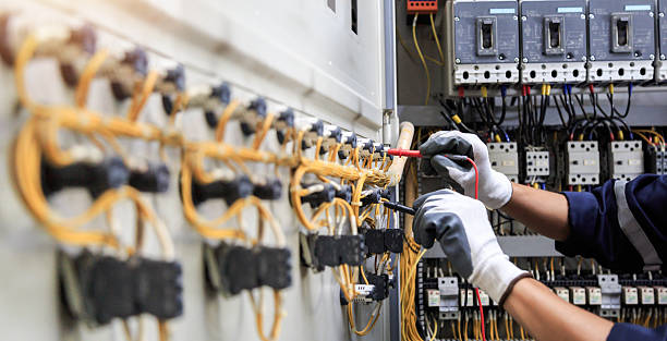 Professional Electrician technician working in North Prairie, WI